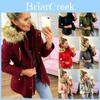 Womens Winter Fur Lined Parka Hooded Jacket Warm Thick Overcoats Coats Outwear