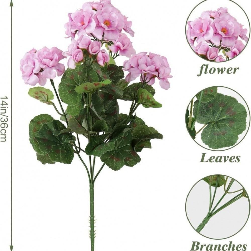 36cm Silk Flower Wedding Bouquets Fake Flower Decorative Flower Artificial Begonia Flower  Bridal