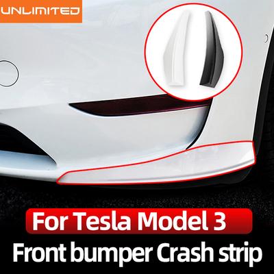 Do samochodu Tesla Model 3 Osłona ochronna na przednią część zderzaka ABS Narożnik zderzaka przedniego Pasek antykolizyjny Akcesoria