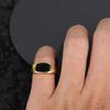 Saul Goodman Inspired Adjustable Open Ring Copper 24K Gold Plated Enamel Statement Jewelry Men Women Vintage Style