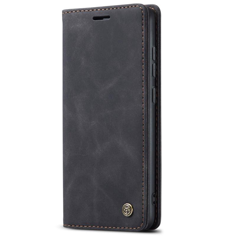 

For Samsung Galaxy A52s Leather Flip Phone Protective Case With Magnetic Closure For Drop Protection чёрный