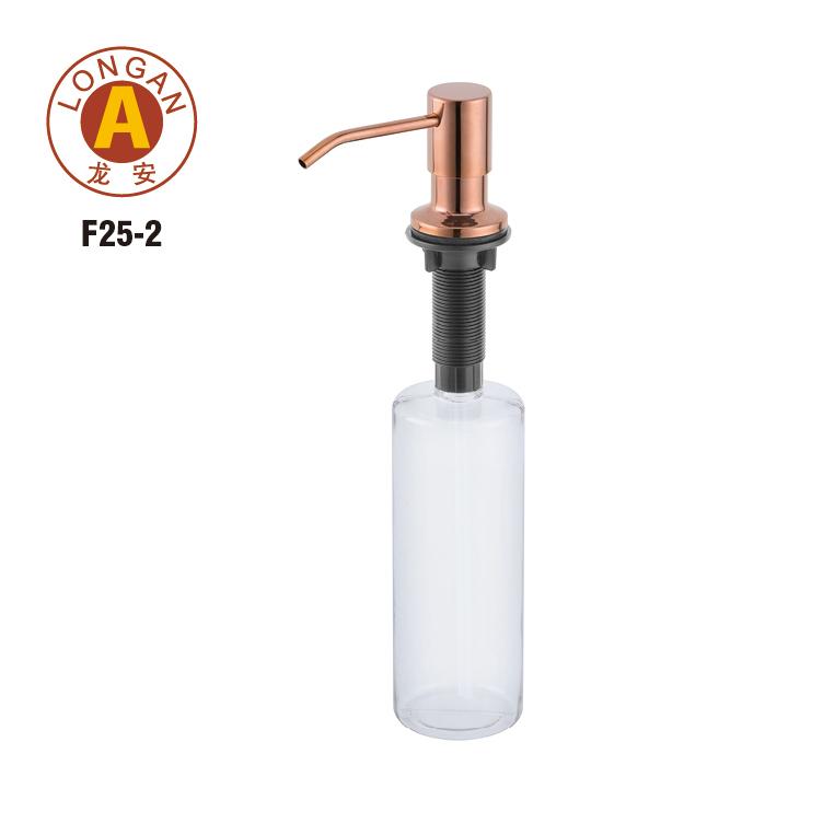 Custom 500ml Kitchen Manual Black Hand Dish Soap Dispenser Stainless Steel for Kitchen Sink Factory in China
