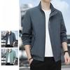 Middle-aged and Young Men's Casual Jackets for Spring and Autumn, Stand-up Collar Jackets for Men, Loose and Cool Spring Wear