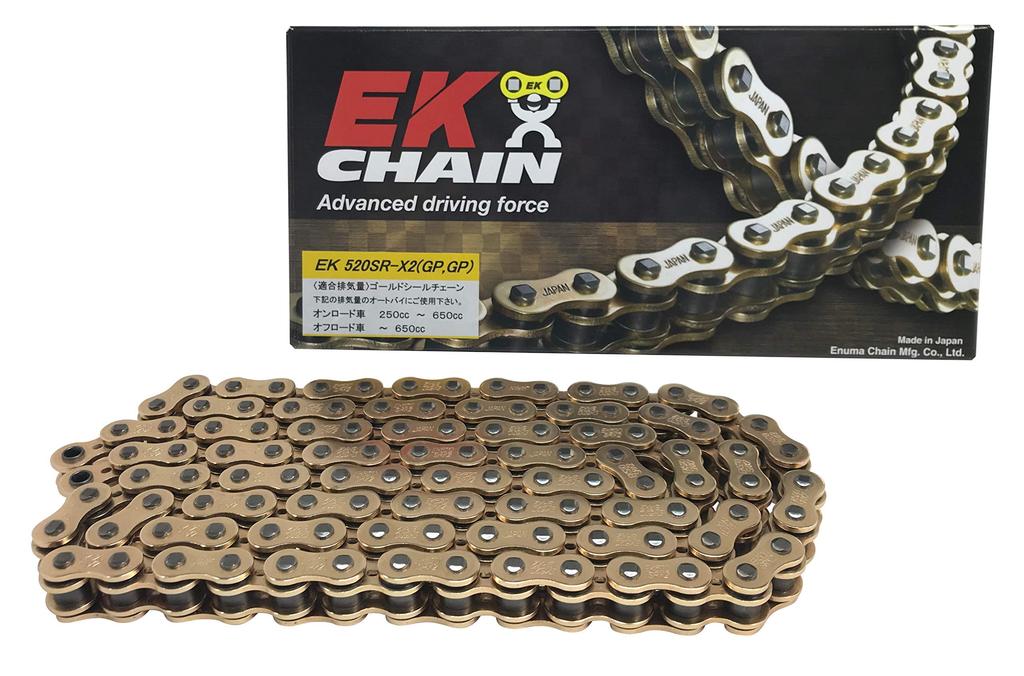 EK QX Ring Seal Chain Gold 104L 520SR-X2 [Screw Joint]