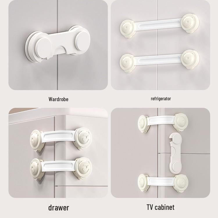 Blokada bezpieczeństwa dla dzieci do szuflad i drzwi przesuwnych - Ochrona przed przytrzaśnięciem i otwarciem