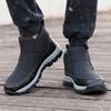 New Warm Plush Men's Snow Boots High Top Men's Boots Non-Slip Outdoor Winter Boots Waterproof Men's Ankle Boots Winter Sneakers