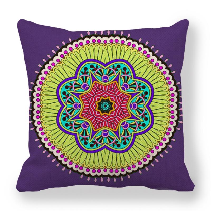 Custom Geometric Abstract Symmetrical Linen Pillowcase