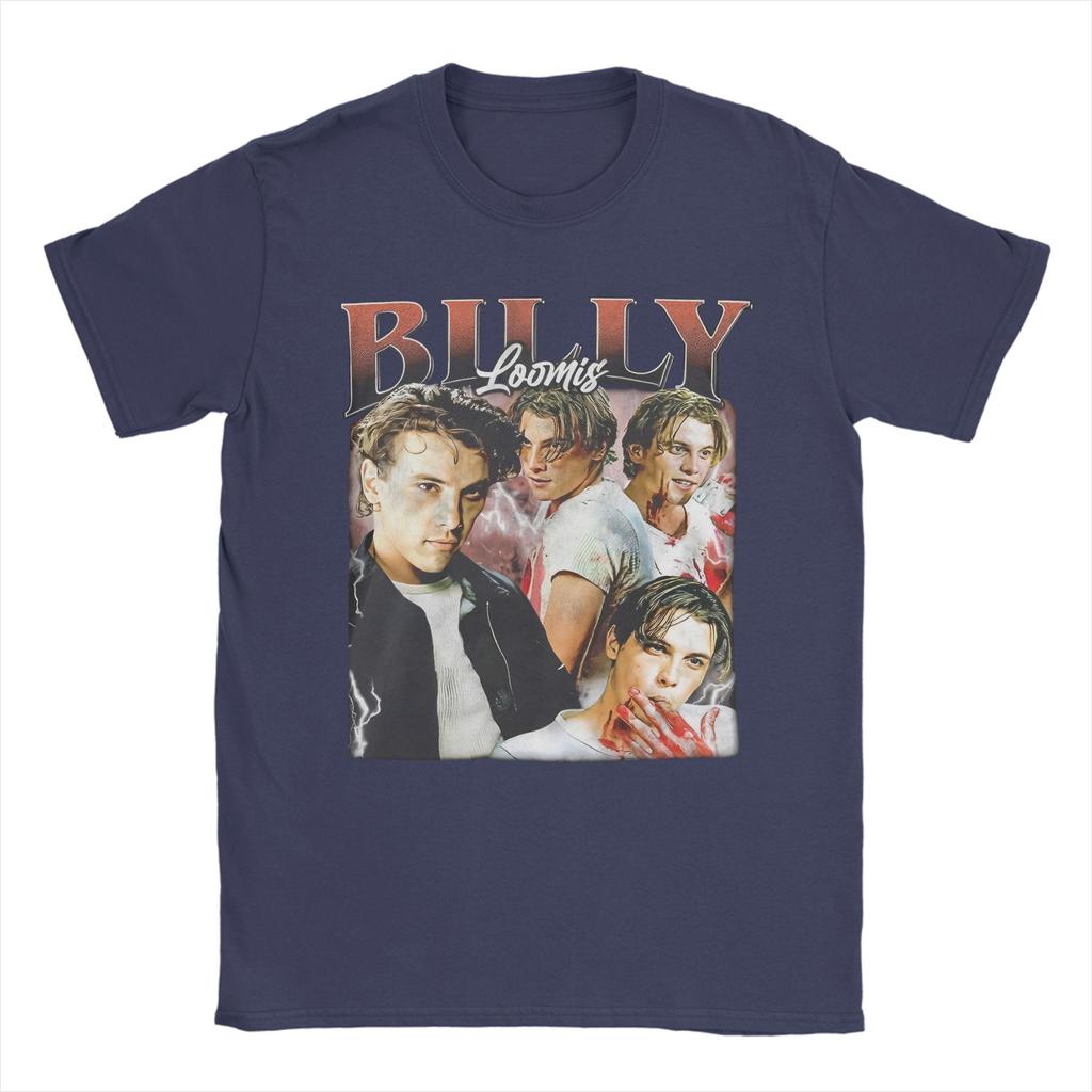 Mens TShirt Horror Movie Scream Billy Loomis Funny Pure Cotton Tee Shirt Short Sleeve  T Shirt Round Collar Tops Graphic