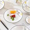 Haoya Jingdezhen Ceramic 7-inch Dinner Plate Set