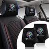 DCBLH1 Car Seat Headrest Cover Pillow Case Cushion Neck Cover For STELVIO Giulia 159 Giulietta 147 Mito 156 MTO Sportiva Car