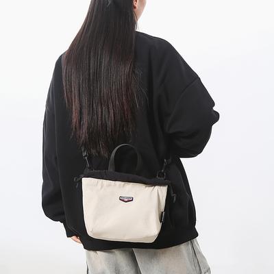 Japanese Casual Oblique Span Bag 2025 New Korean Version Fashionable Versatile Commuter Sports Small Bag Tooling Shoulder Bucket Bag