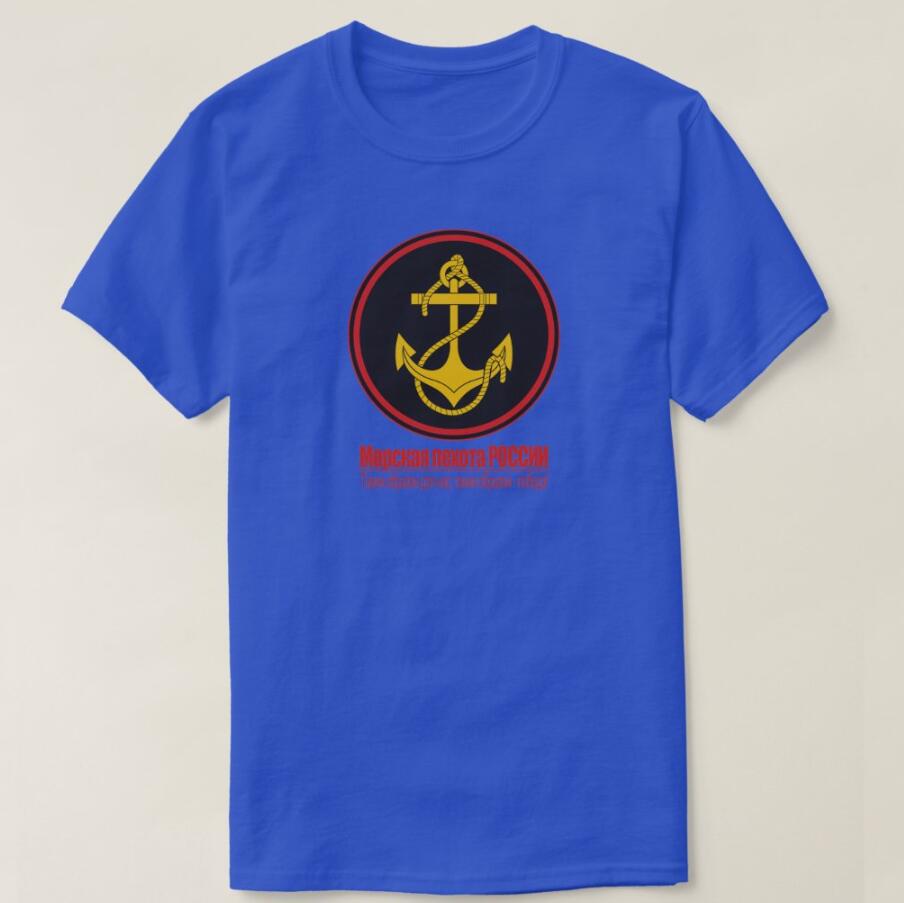 Russian Naval Infantry Marines Men TShirt Short Sleeve Casual Cotton ONeck Summer Shirts S