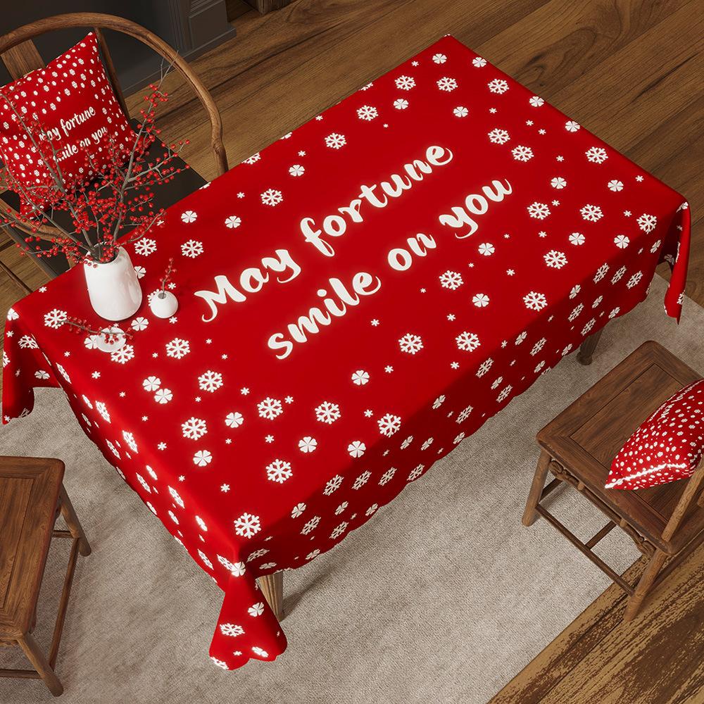 

Tablecloth, Dining Table Mat, Year Of The Horse, Red Festive Coffee Table Cover, Chinese New Year Atmosphere, Waterproof Tablecloth 40x60