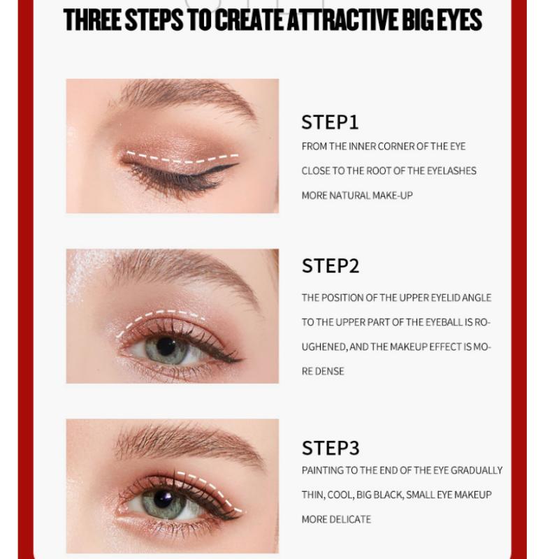 Creion negru Creion lichid pentru ochi Pen Machiaj de lungă durată Creion Frumusețe Cosmetic Eyeliner