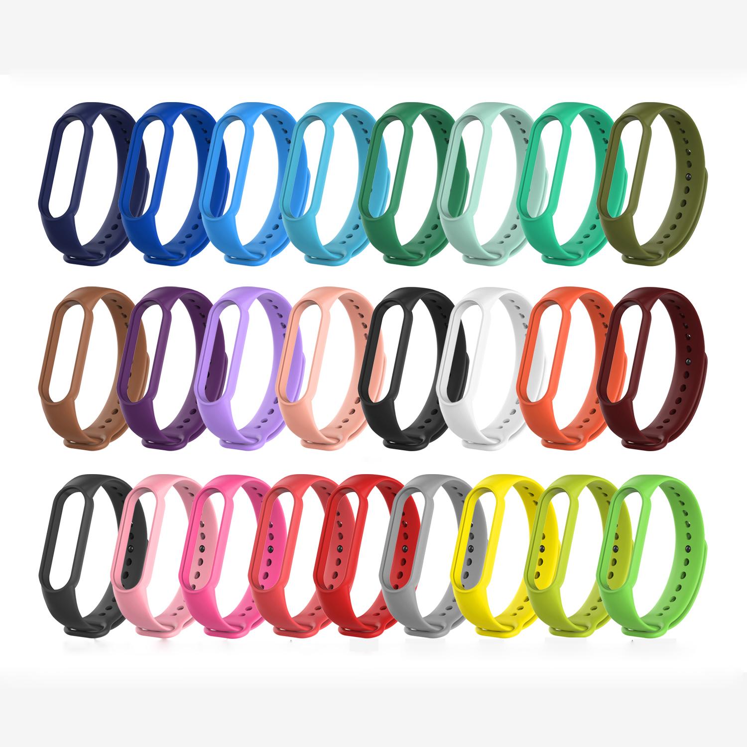 

TPU Smart Watch Replacement Strap for Xiaomi Mi Band 5/6/7 Black