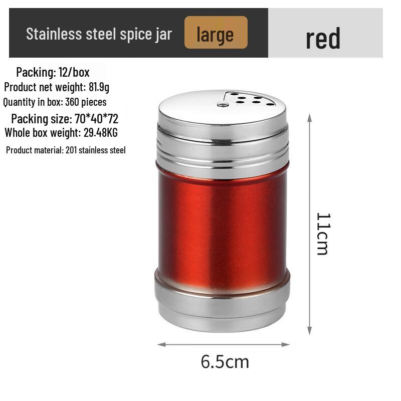 Stainless Steel BBQ Spice Shaker Set