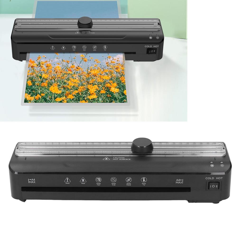 A4 Compact Laminator with Scale Cutter Laminating Machine for Photo Document Menu Drawing 320mm/min