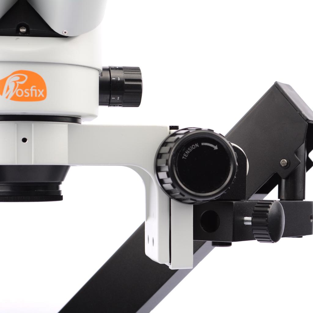 Rosfix Mikroskop Stereoskopowy Trinokularowy Neptune Pro MSNP-T-WDMS1 – Zakres Zoomu 7x-45x | Wysięgnik | Oświetlacz 56xLED I Soczewka 0,5x