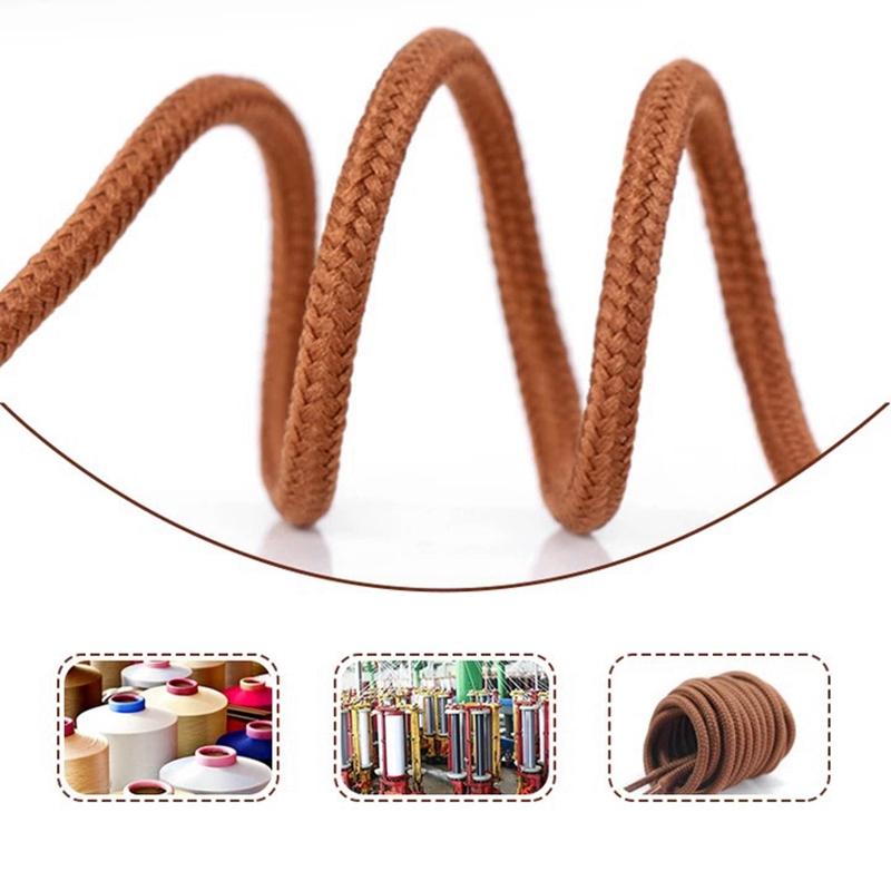 1 Pair Round Shoelaces Polyester Classic Shoelace Casual Women Men Sports Boots Sneakers Shoe Laces Shoes Accessories