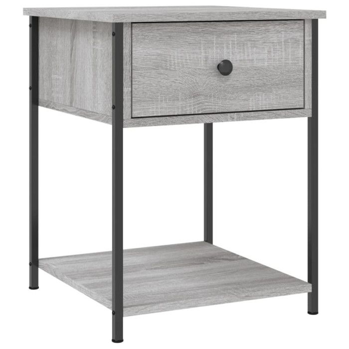 VidaXL Bedside Tables 2 Pcs Sonoma Grey 44x45x58 Cm Engineered Wood 825850