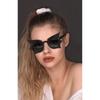 Retro Large Frame Bat Wing Sunglasses Hip Hop Funny Sunscreen UV400 Sunglasses Trendy Men and Women Cat Eye Sunglasses