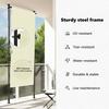 Outdoor Roller Blind 120 x 270 cm Cream