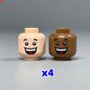 8pcs MOC Blocks Boys and Girls Face Head Figure Expression Part Learning Construction Bricks Playthings Ideal For Kids