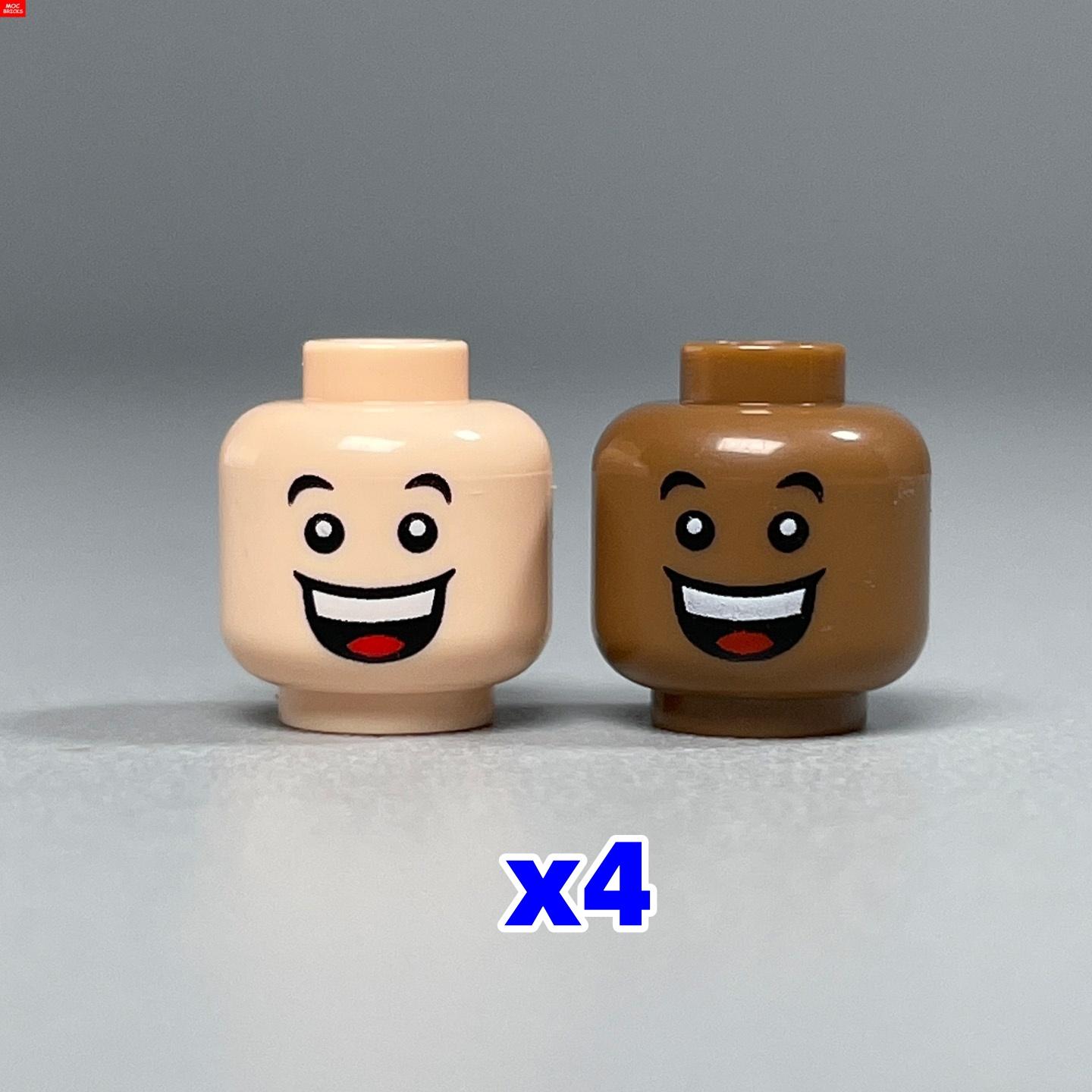

8pcs MOC Bricks Boys & Girls Face Head Figure Expression Part Learning-Focused Building Blocks Playthings For Children
