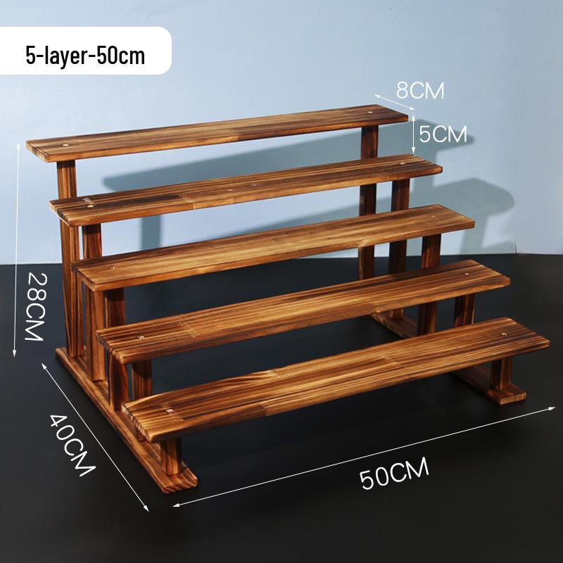 

Подставка-дисплей и органайзер из массива дерева для фигурок, игрушек, суккулентов и растений