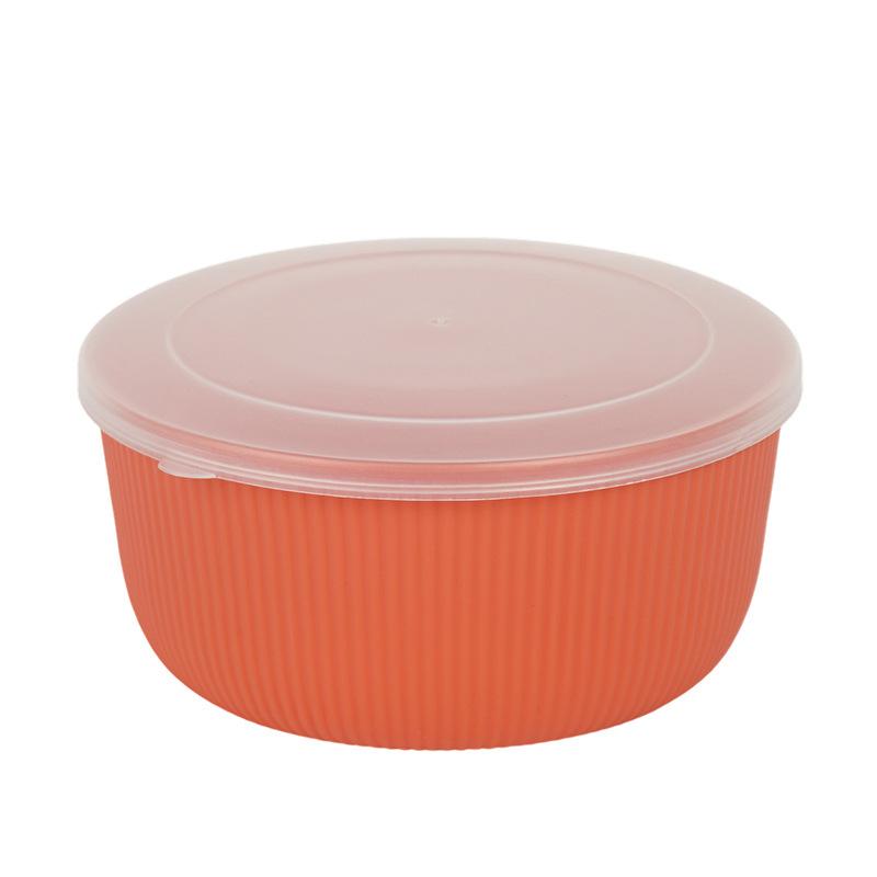 Vertical-Stripe Creative Homeware High-Capacity Stylish Food Storage Bowl
