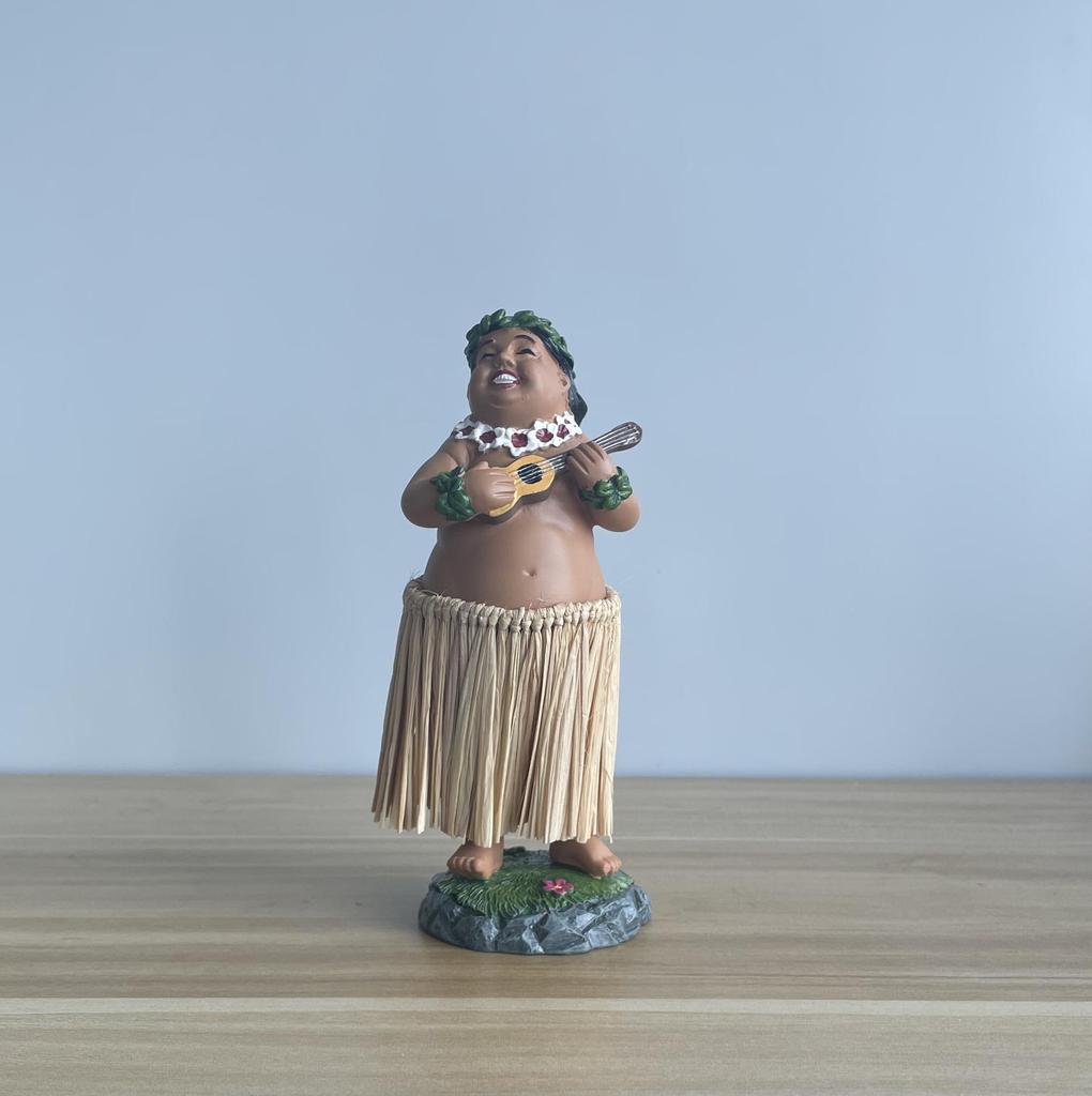 Customizable Hawaiian Hula Girl Dashboard Ornament Doll