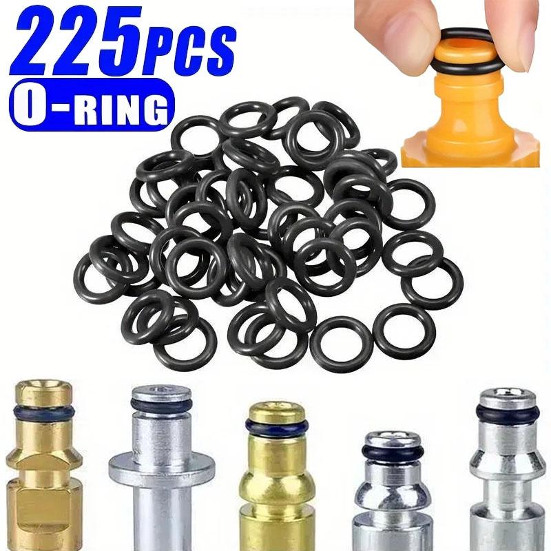 

225pcs/Bag O-Ring Kit: Durable Rubber Seals for Automotive Machinery Ideal for Plumbing Oil & Water Resistant Assorted Sizes 1BagS серый