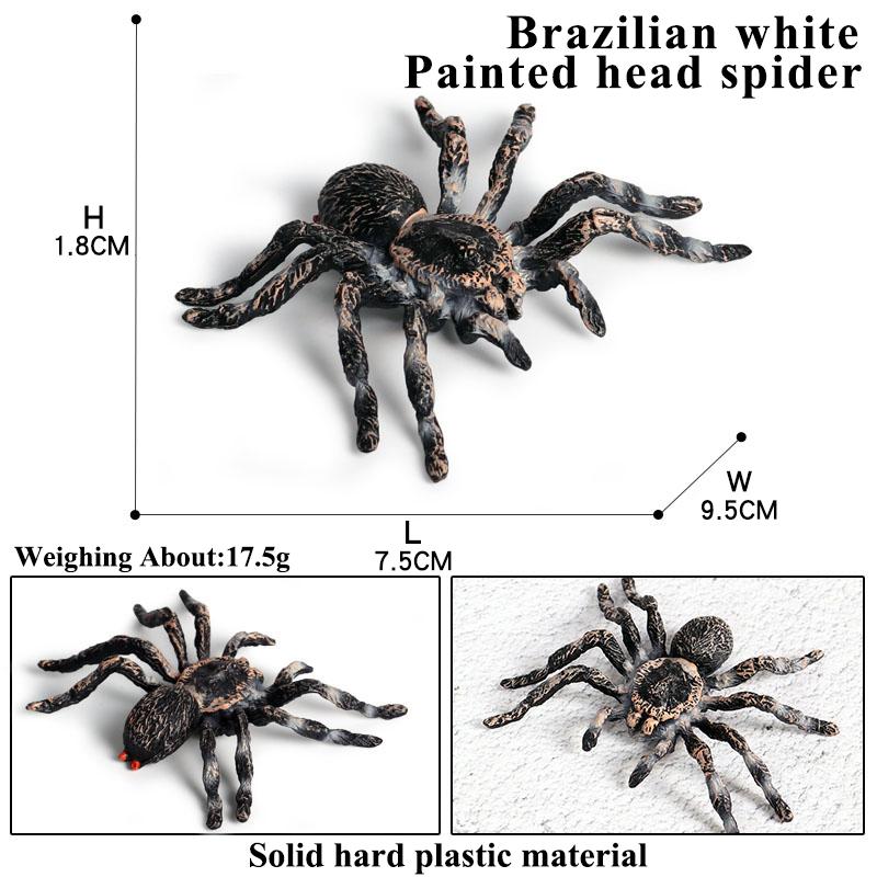 Oenux Insekten Tiere Modell Spinnennetz Skorpion Fledermaus Actionfiguren Figur Miniatur Niedlich Pädagogisch Kinder Spielzeug Halloween Geschenk