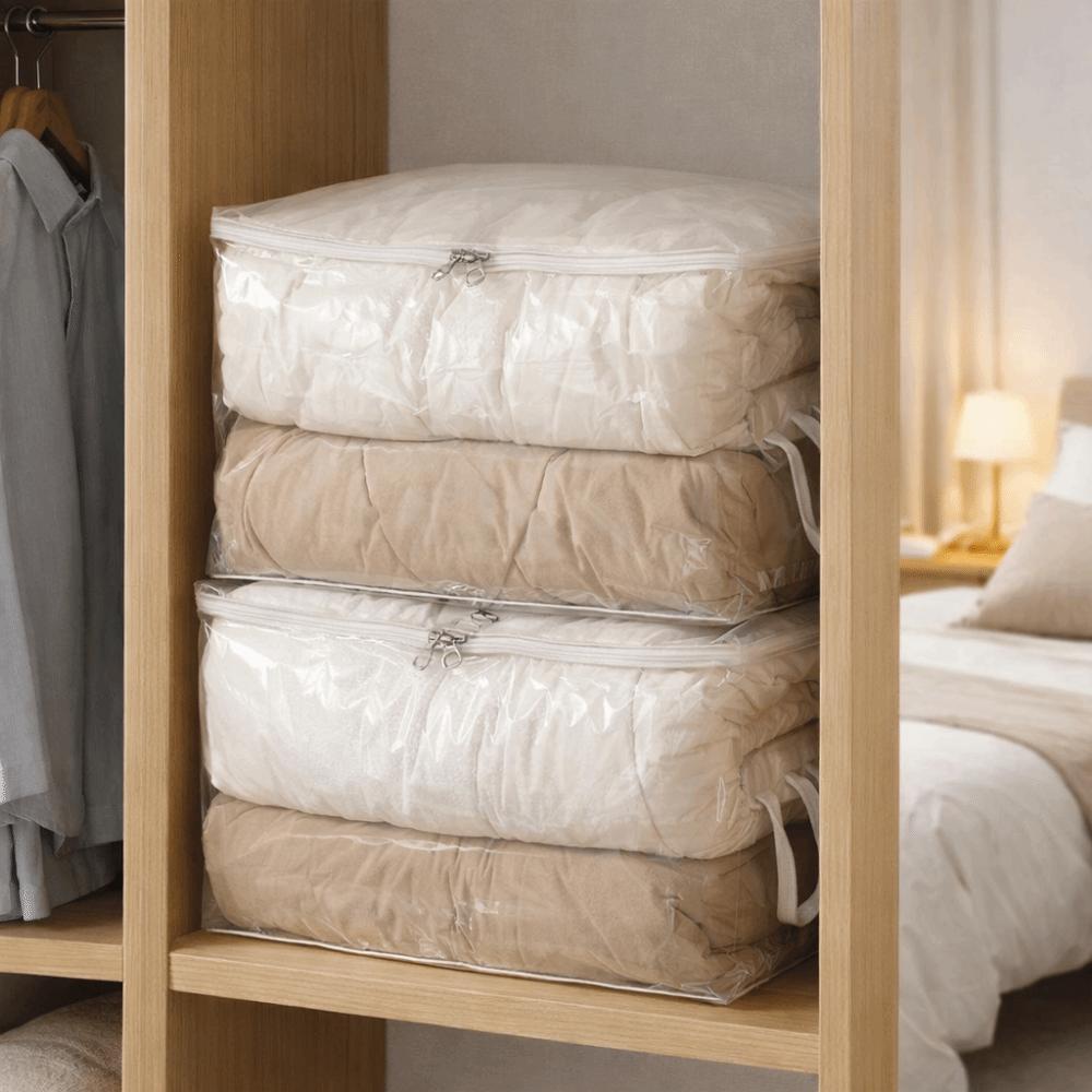 Folding Clothes Quilt Storage Bag Dust-proof Clothes Storage Bag  for Household