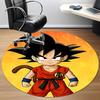 1pc Dragon Ball Goku Saiyan Office Round Area Rug,Bedroom Living Room Home Decor, Room Deco A1016131