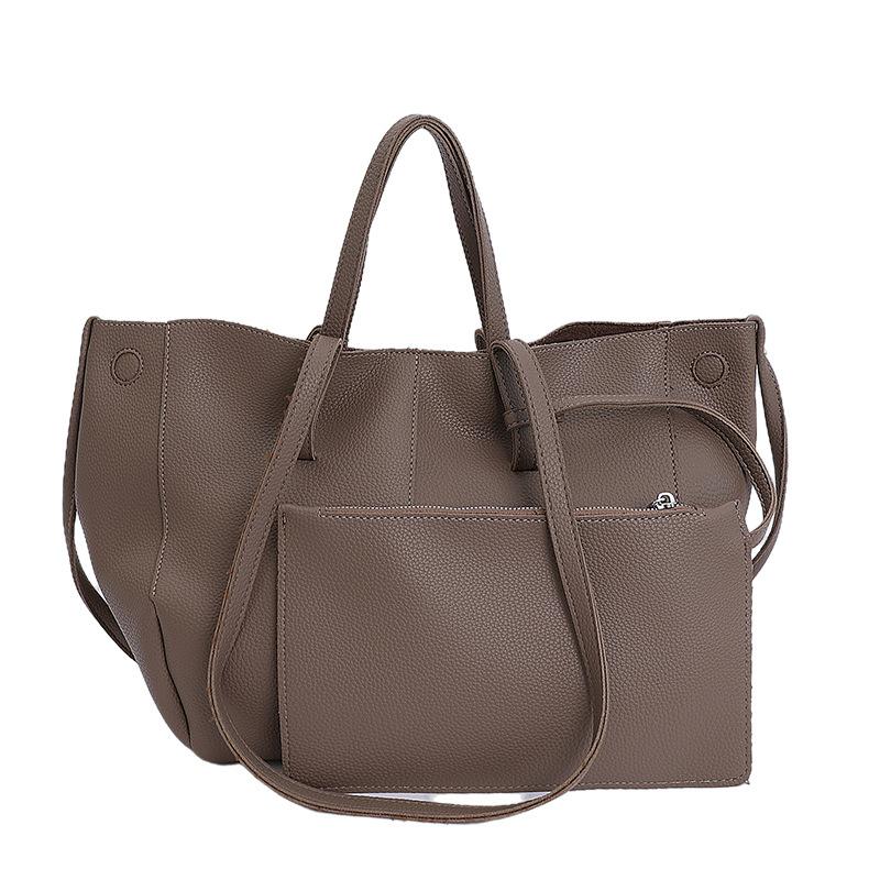 Tragetasche Damen neue modische und einfache Tasche, große Flügeltasche, Pendler-Umhängetasche für die Arbeit