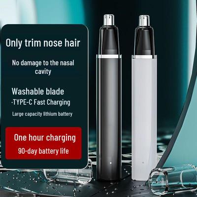 Portable USB Rechargeable Nose Hair Trimmer for Men & Women