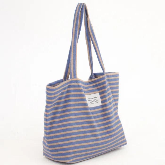 Terry Tote Bag Blue Sand