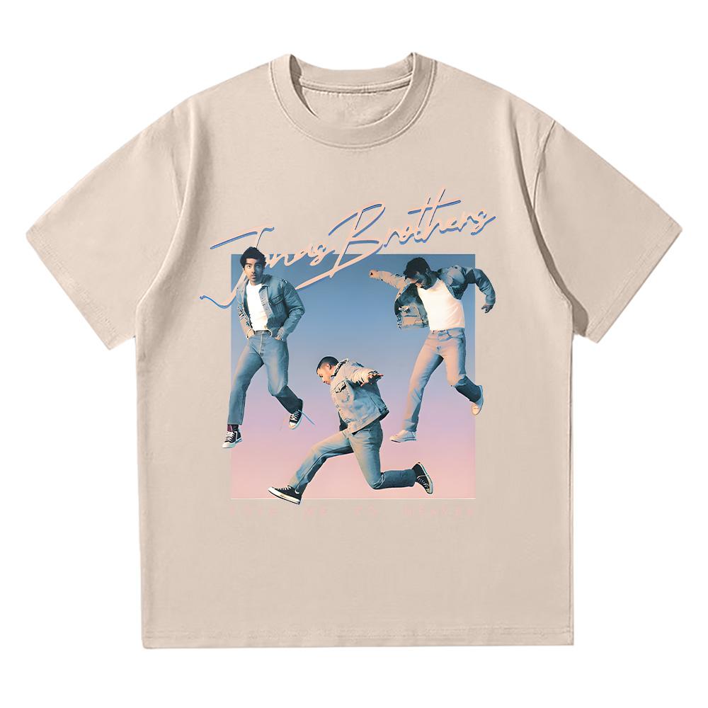 Miluj mě do nebe Modré retro tričko Jonas Brothers Hudba Bavlněné tričko Letní trendy Estetické Dámské Pánské Krátký rukáv Y2K trička