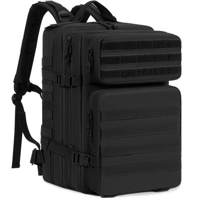 Negrew 35L Military Large Hiking Tactical Army Assault Black Backpack, Capacity, Backpack, Backpack, Pack, Camping, Trekking, Travel,