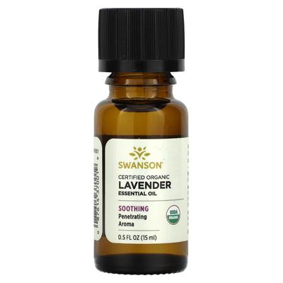 Certified Organic Essential Oil, Lavender, 15 Ml (0.5 Fl Oz)