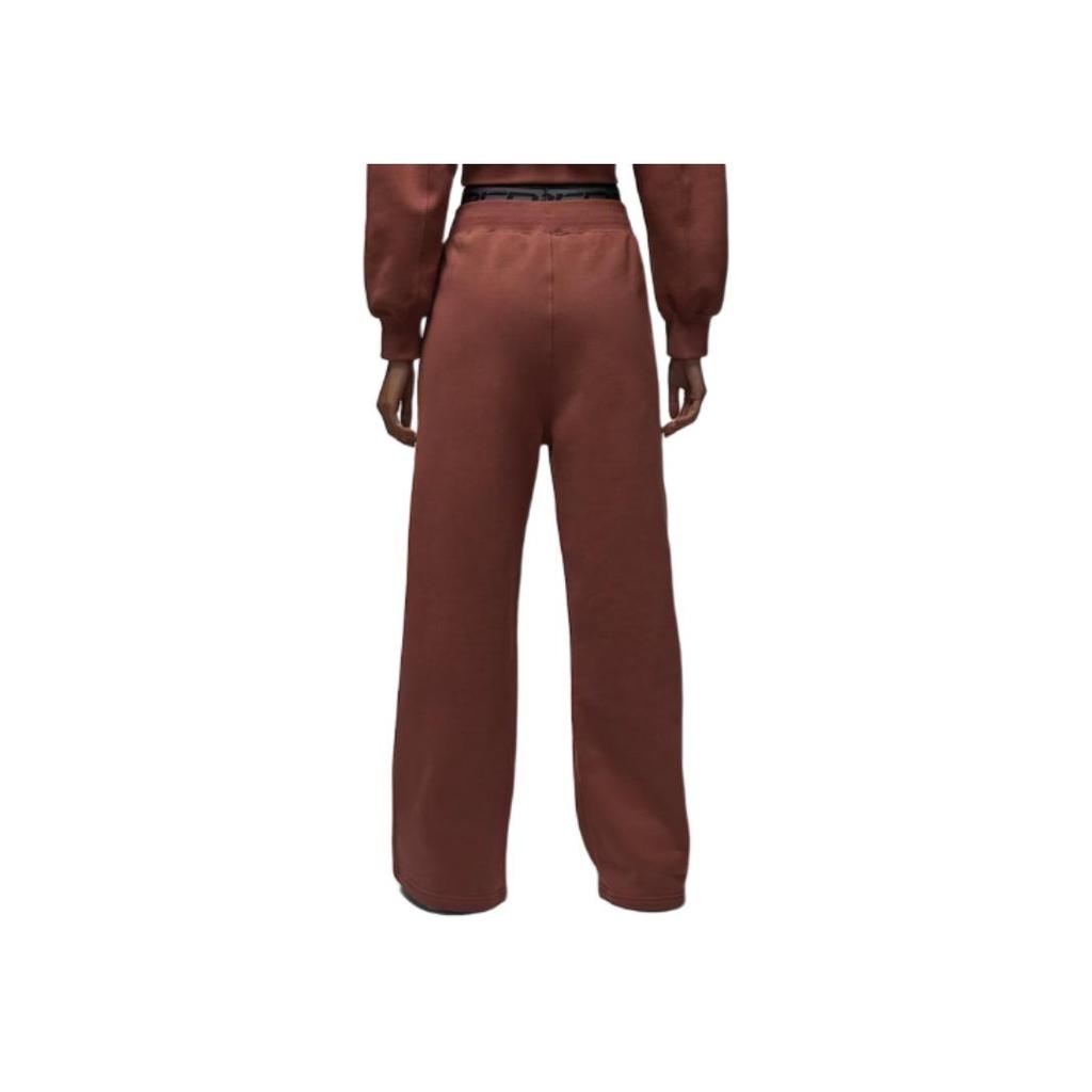 Jordan Flight Fleece FW24 Fleece Wide Leg Fashion Drawstring Loose Casual Pants Women Bottoms Brown FV7156231