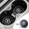 2Pcs Car Coaster Anti-noise Anti Slip Water Cup Pad Mat For MERCEDES BENZ W211 W204 W210 W203 CLA GLA Car Interior Accessories QF1