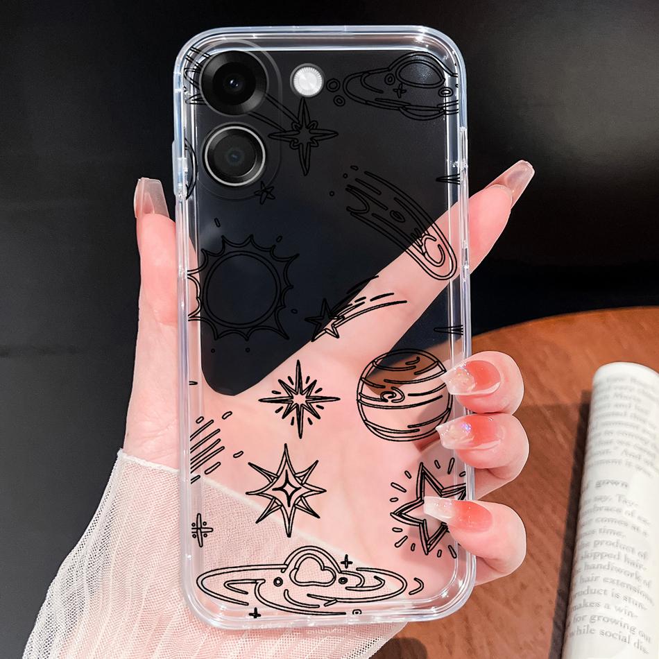 For Poco X8 Pro Max 5G Phone Case Leisure Style Soft Cover Transparent Silicone Funda For Poco X 8 Lightweight Anti Drop Bumper