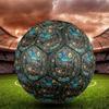 Dinosaur Glass Art Round Football Size 5 Adult Ball Suitable for Training Matches and Outdoor Team.