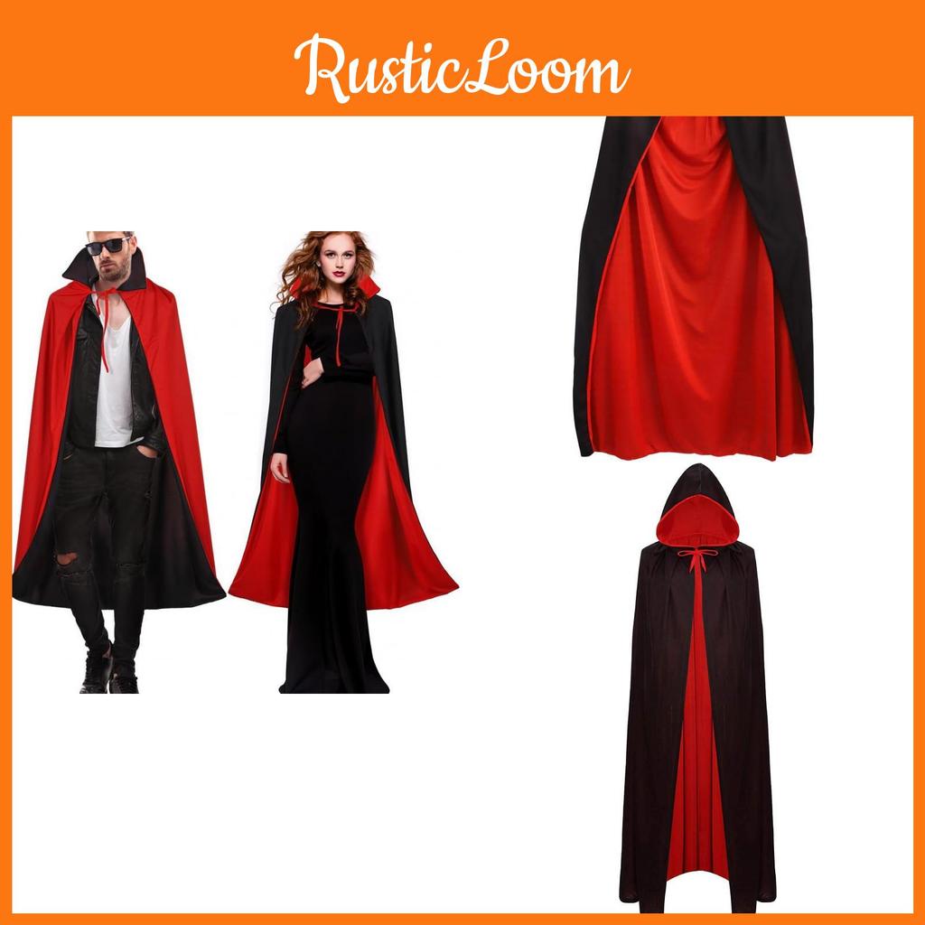 Vampire Halloween Cloak With Cap For Cosplay Party Costume Performance Stage