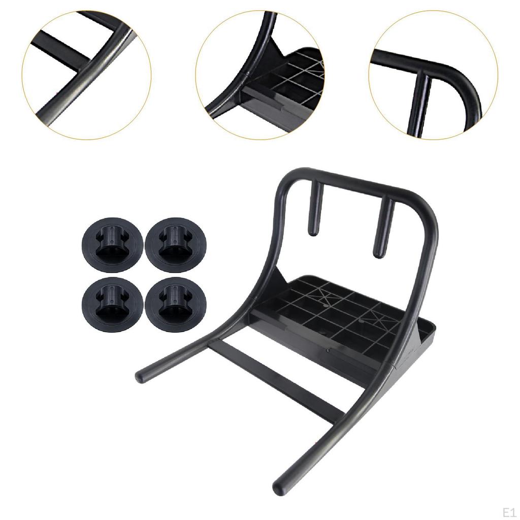 Boat Motor Mount Fishing Kayak Holder Stable Easy to Install Marine Premium Spare Part with 4Pcs