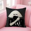 LLady GagaA Singer Cushion Cover Natural Linen Pillow Case DoubleSided Print Decorative Sofa Pillowcase Home Decor Gift