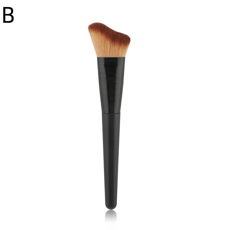 Foundation Pinsel Mit Wellenförmigem Kopf Zum Verblenden Von Flüssiger, Cremiger, Puder-Wangenknochen Kieferpartie, Große Premium Dichte Synthetische Borsten