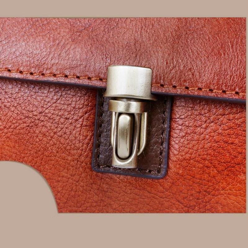 Johnature Luxury Handbags Women Bags Retro Genuine Leather Solid Color Lady Shoulder Bags Leisure Cowhide Messenger Bag